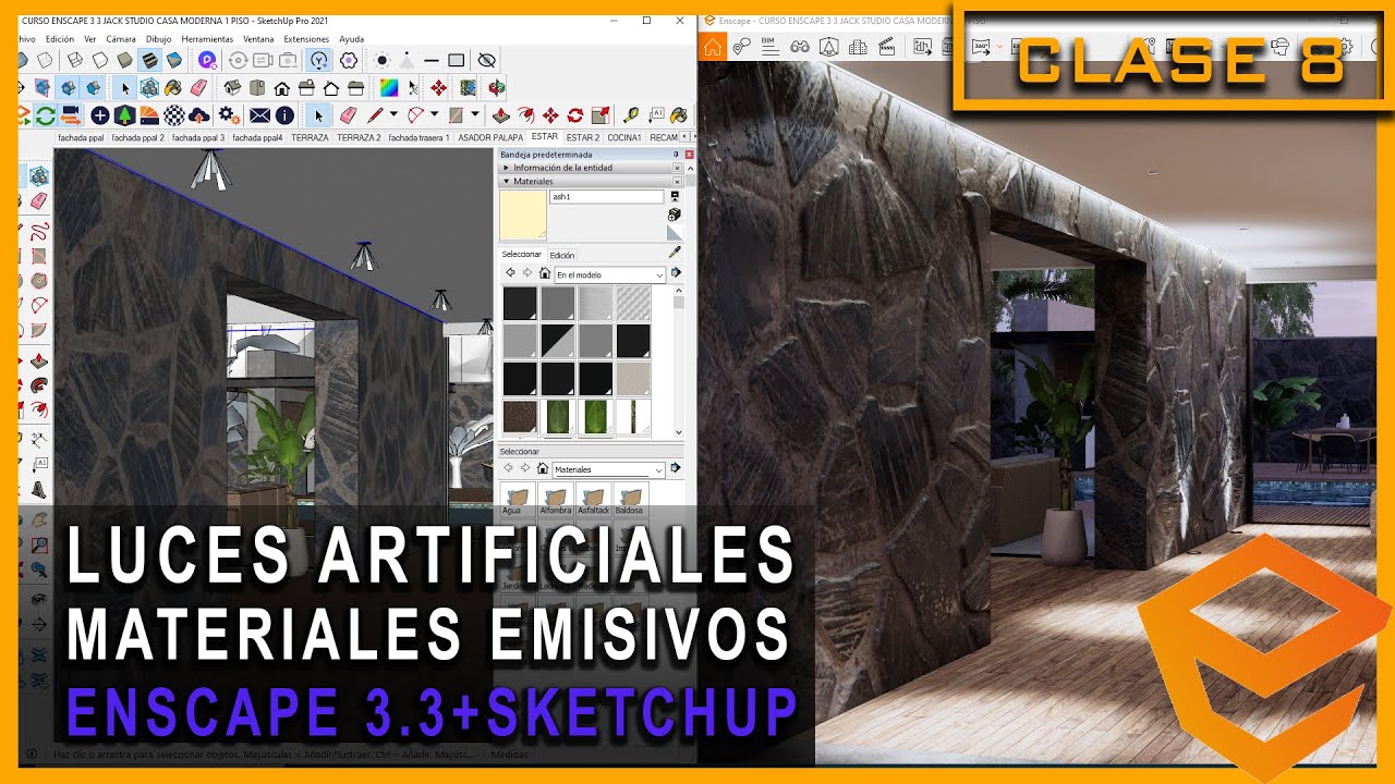 ENSCAPE 3.3 CREAR LUCES ARTIFICIALES Y MATERIALES EMISIVOS