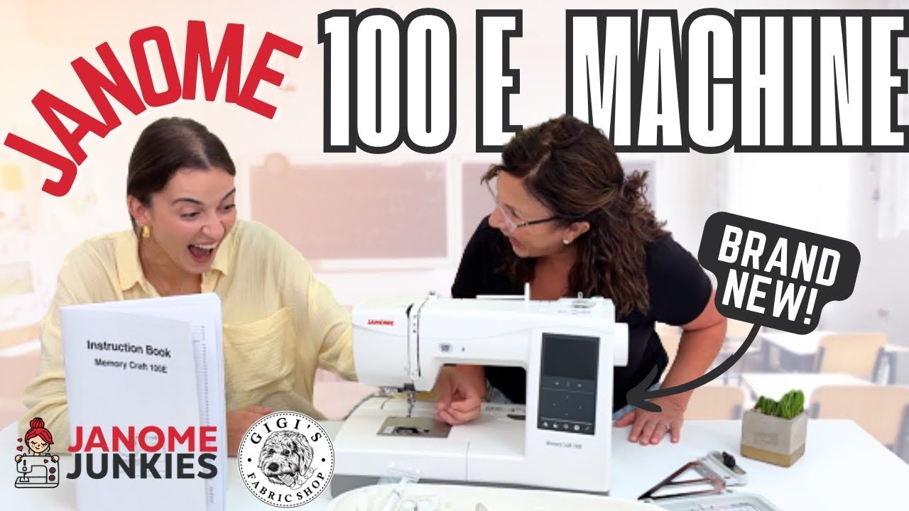 NEW Janome MC-100E Embroidery Machine UNBOXING & Review - Compact, Lightweight & Feature-Packed!