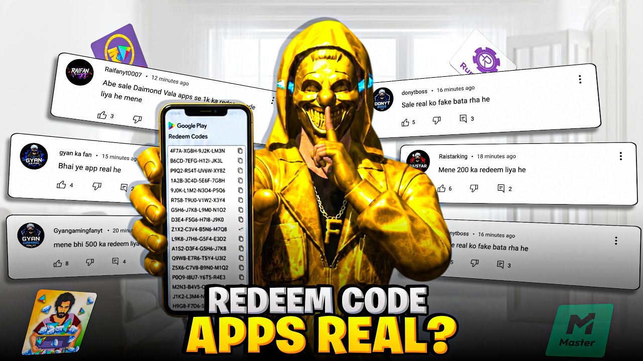 I TRIED 5 REDEEM CODE APPS FOR FREE DIAMONDS | 24 Hours Challenge! 😂