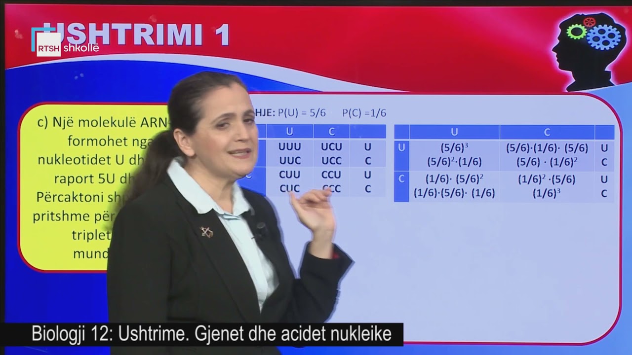 Biologji 12 - Ushtrime. Gjenet dhe acidet nukleike.