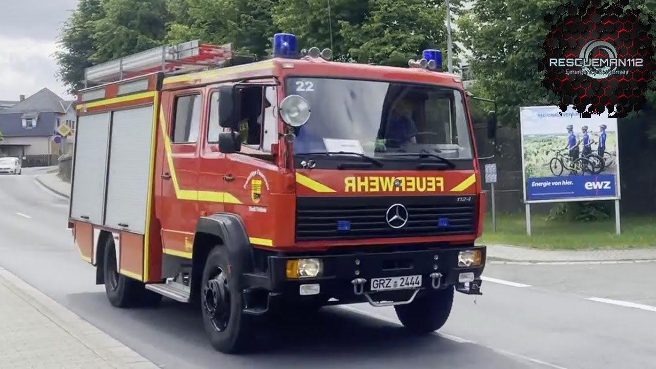 🚨 [Zum VKU] FuStW Polizei + VRW + TLF 16/25 Feuerwehr Triebes