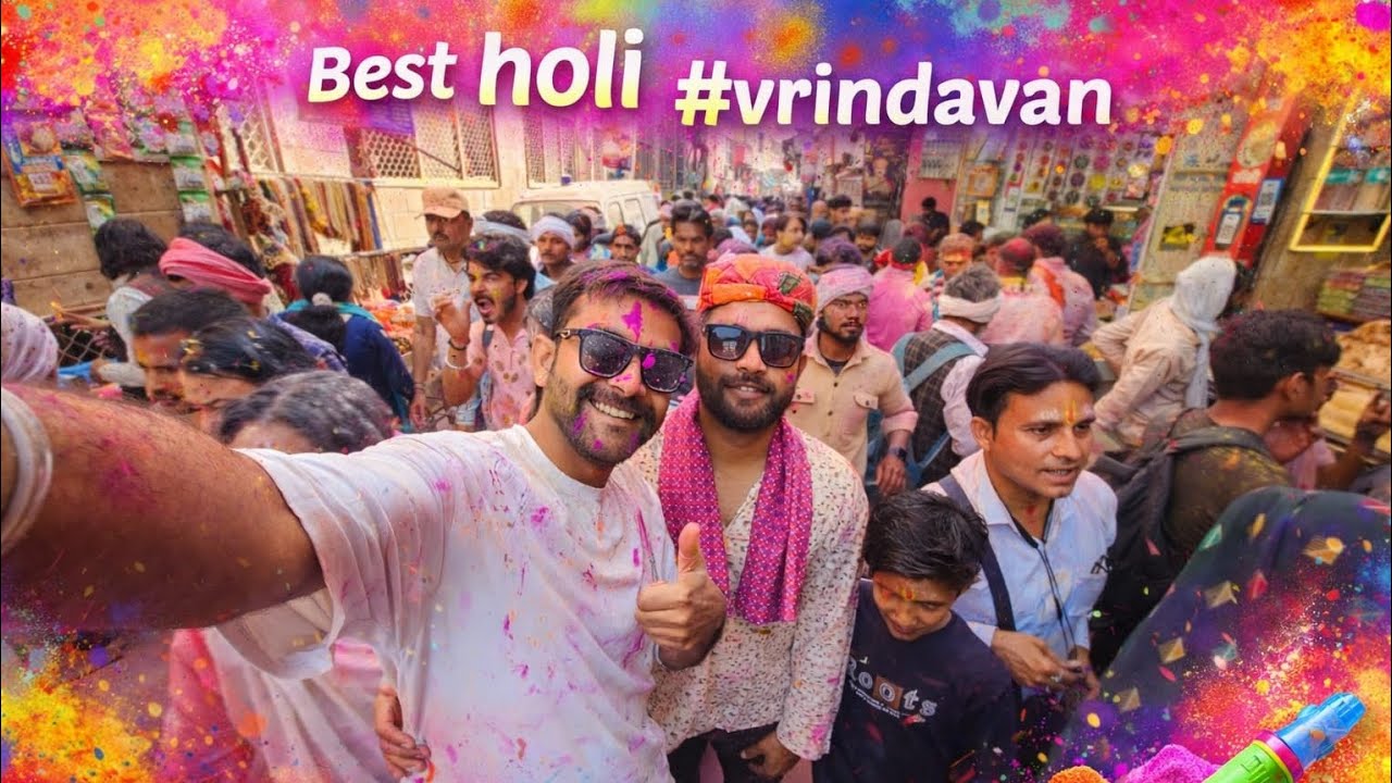 Vrindavan holi ❤️  #holi #vrindavan 