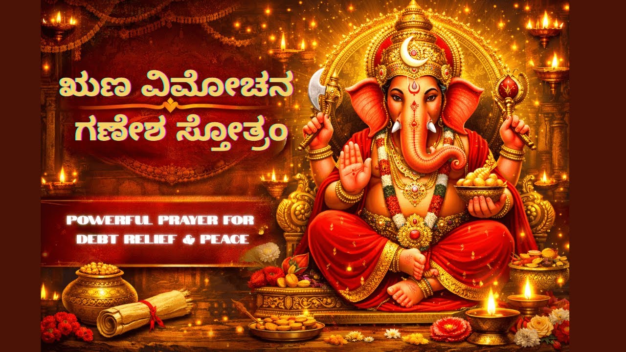 Runa Vimochana Ganesha Stotram in Kannada | ಋಣ ವಿಮೋಚನ ಗಣೇಶ ಸ್ತೋತ್ರಂ