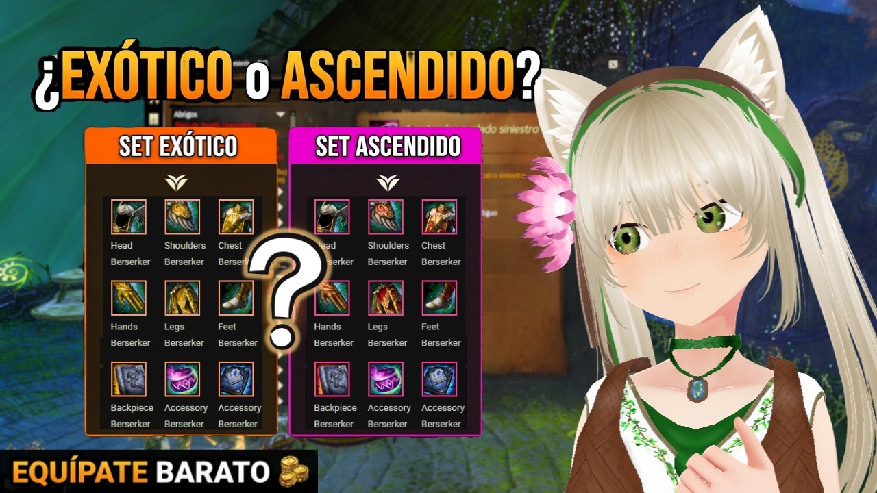 GUÍA NIVEL 80 | ¿Exótico o Ascendido? Cómo equiparte en Guild Wars 2 sin arruinarte