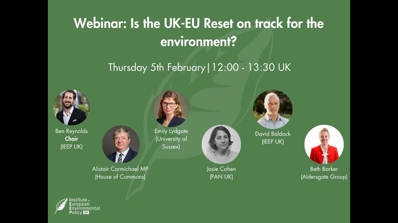 Is the UK-EU Reset on track for the environment?
