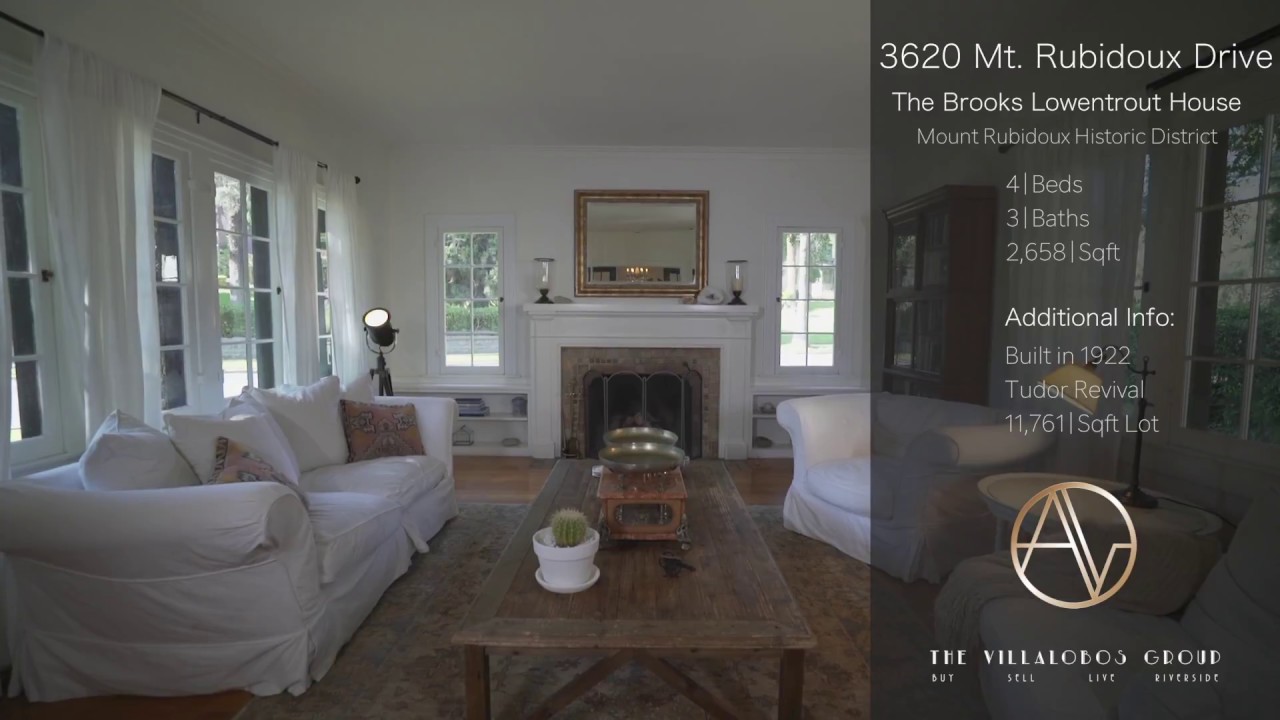 The Brooks Lowentrout House: 3620 Mt  Rubidoux Drive, Riverside, 92501:  Downtown Riverside