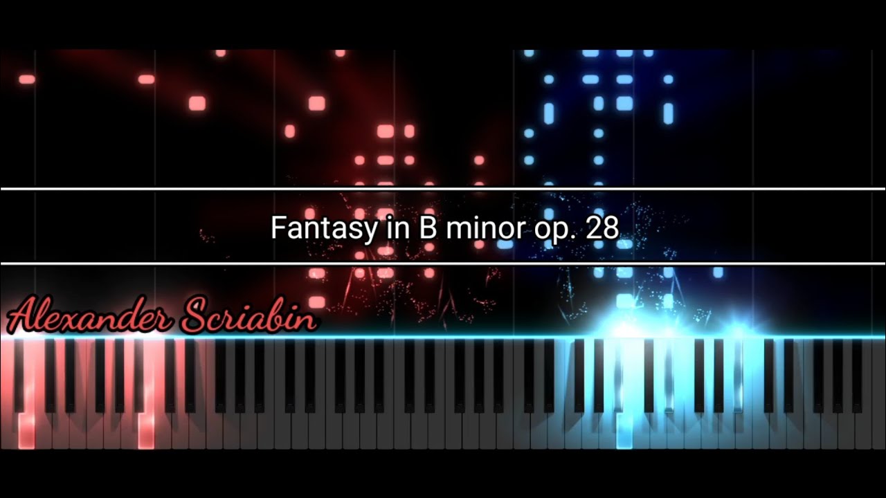 Alexander Scriabin - Fantasy in B minor op. 28 - Synthesia LED Effects
