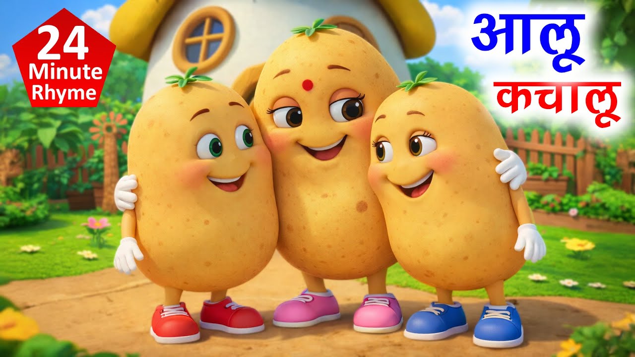 आलू कचालू | Aloo Kachaloo | Kids Rhymes | Hindi Rhymes | Hindi Kids Poem | Kids Cartoon