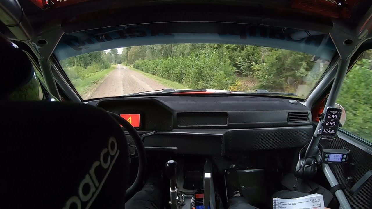 East Swedish Rally 2024 ss5 Prästtomta 1 Hugo & Stefan Carlberg Haanpää Racing