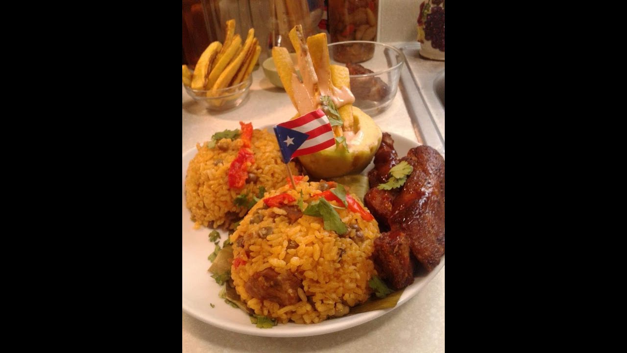 ARROZ CON GANDULES Y COSTILLAS 🇵🇷