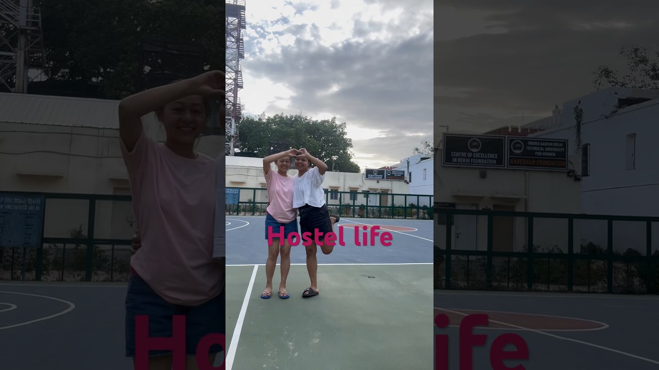 Ambedkar University Delhi Hostel life campus video #newdelhivlog #love #youtubeshorts