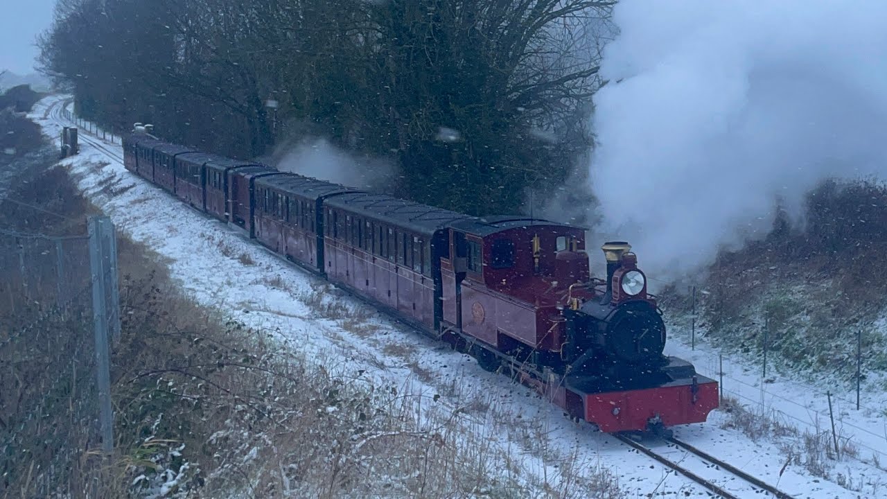 Bure valley railway in the snow 