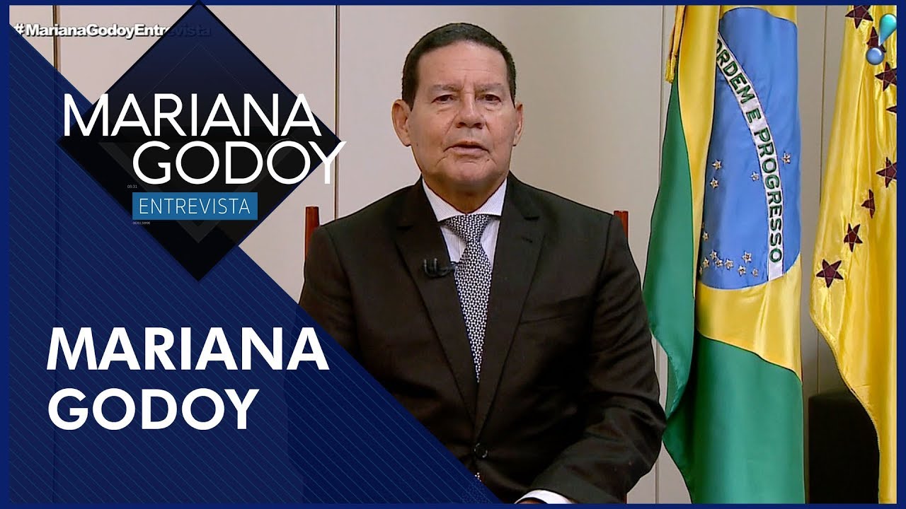 Mariana Godoy Entrevista com Vice-presidente Gen. Hamilton Mour&atilde;o - 08/03/19
