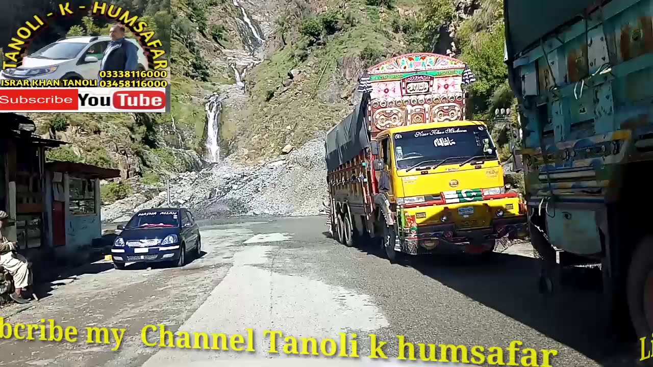 Karakoram highway waterfall | #Batagram #Basham #Dassu #travelvlogs  @tanolikhumsafar.