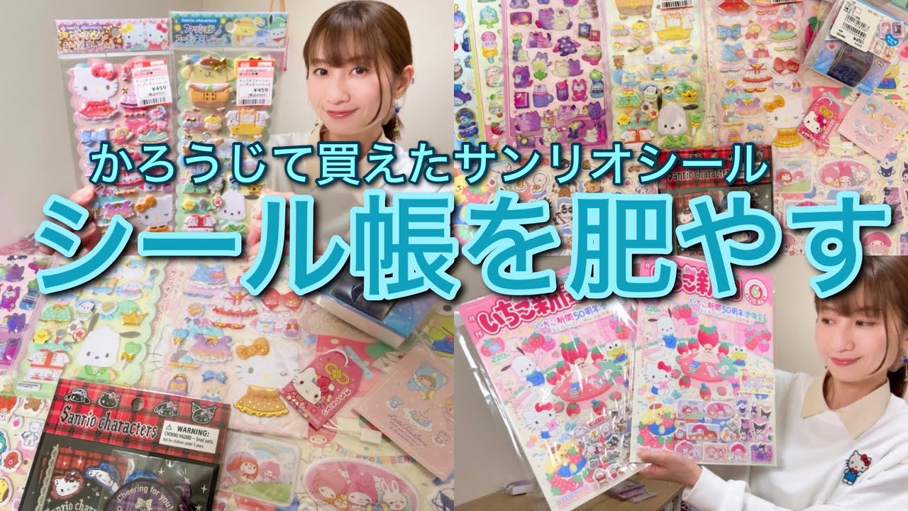 【大人のシール帳】サンリオシール紹介＆シール帳を肥やす