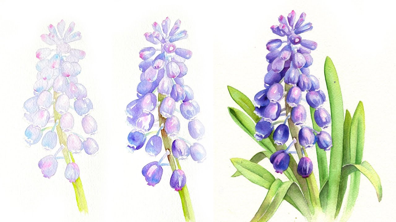 HOW TO LAYER WATERCOLORS 🌱 Spring Flower Tutorial