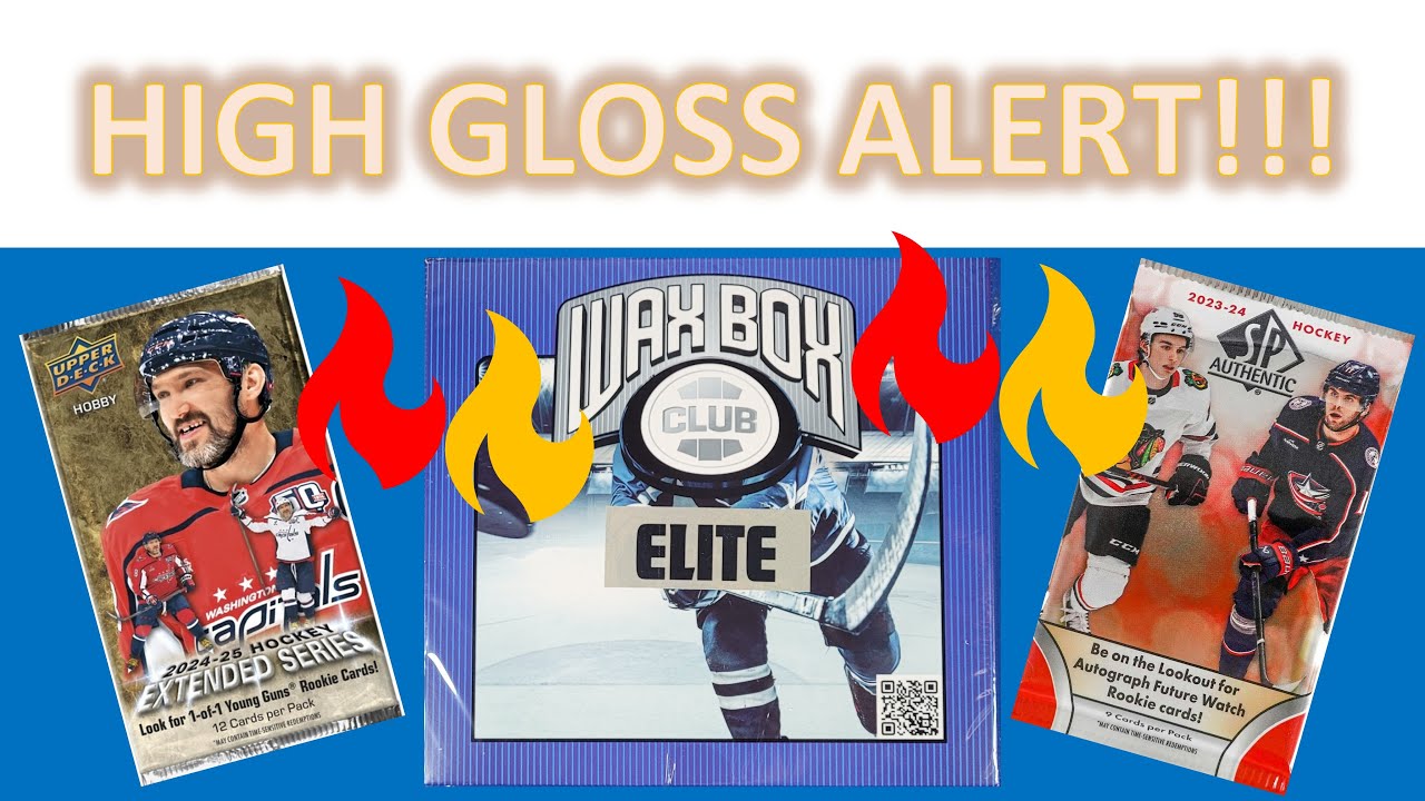 Top Rookie HIGH GLOSS Banger Alert!! Hockey Elite Wax Box Club June 2025