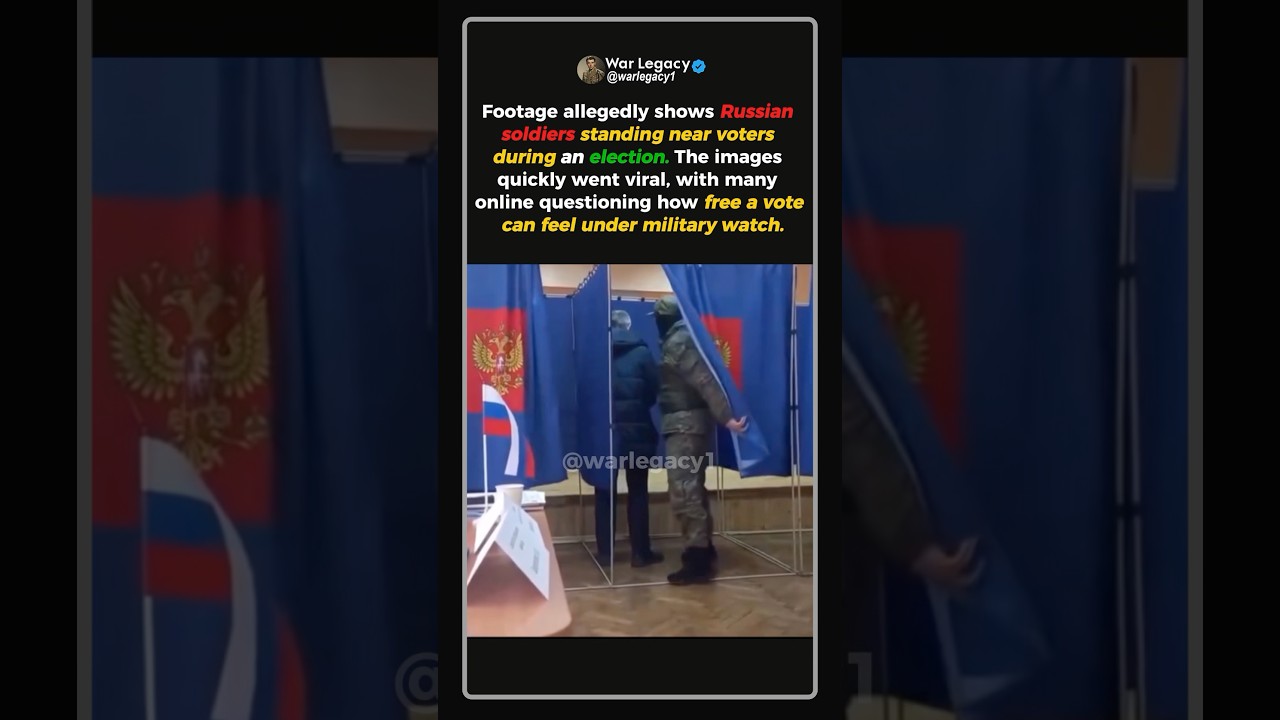 Russian Soldiers Were Standing Next to Voters #shorts