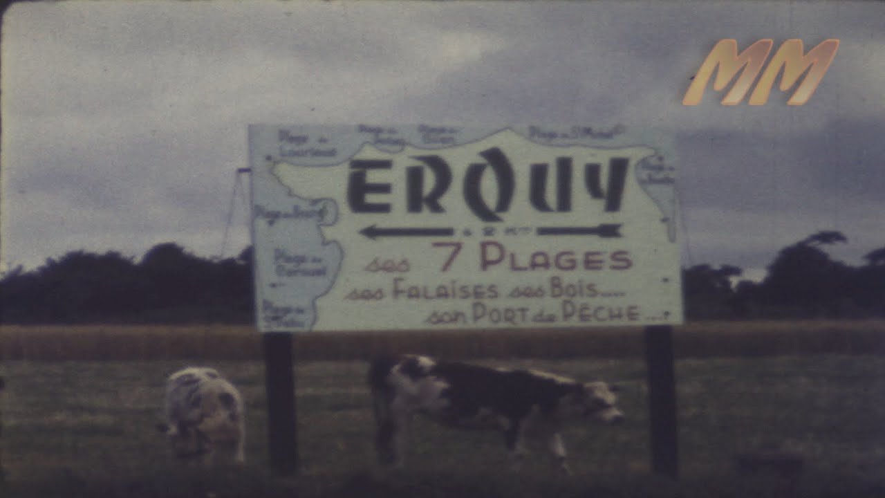 Côtes d'Armor Erquy Brittany France 1960s old cine film 124