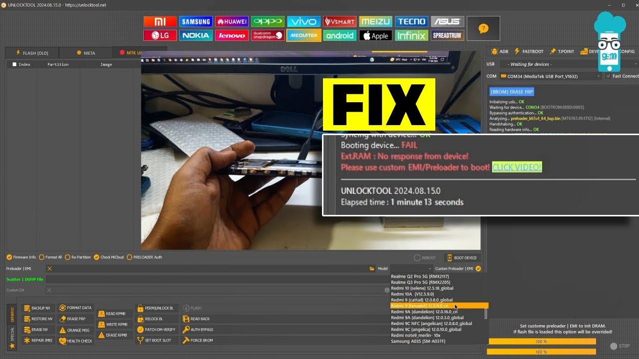 Redmi 9 FRP Unlock & Fix 