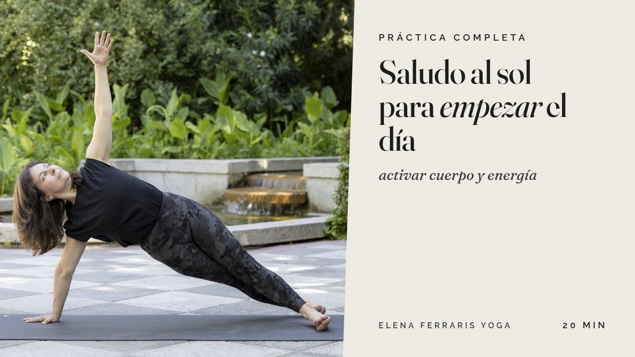 ¡Todos listos para empezar el día con Saludos al Sol y mucha energía!