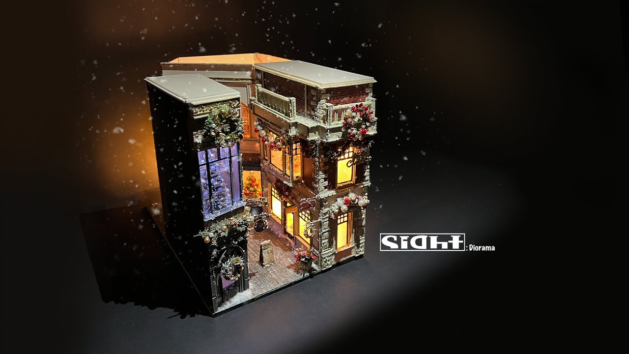 BookNook - Christmas of January [Diorams/DIY/Miniature/How to make]