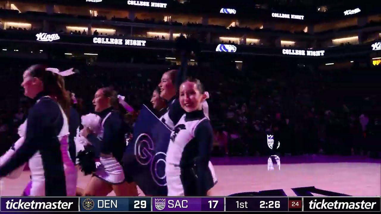 Команда поддержки Университета Джессап x Sacramento Kings 🦁🏀 | Выступление в Golden 1 Center