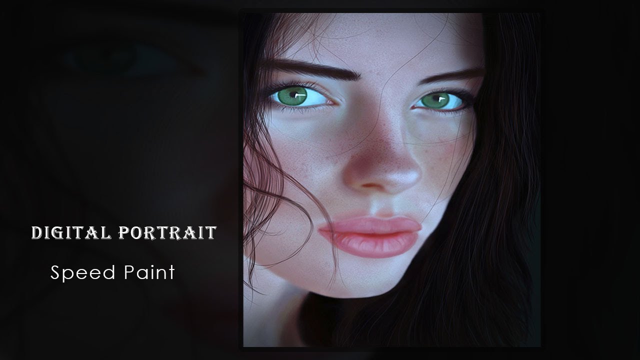 Realistic Digital Portrait in Photoshop | Speedpaint