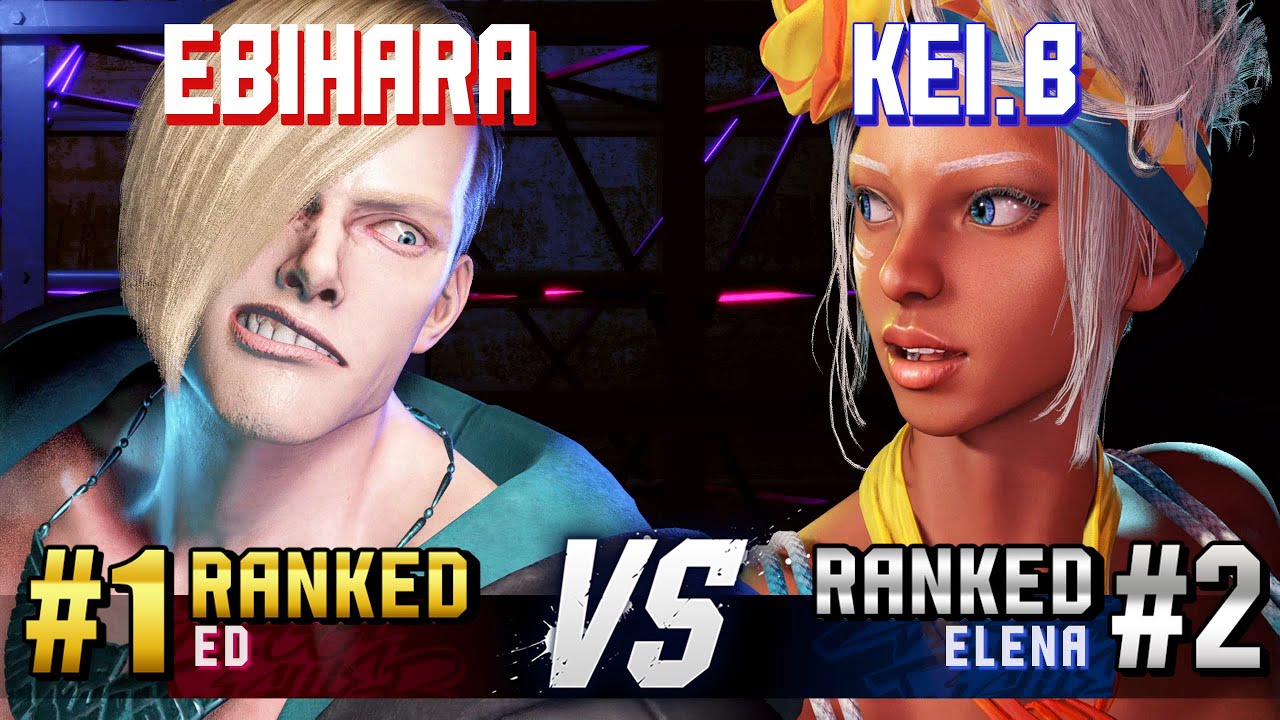 SF6 ▰ EBIHARA (#1 Ranked Ed) vs KEI.B (#2 Ranked Elena) ▰ High Level Gameplay