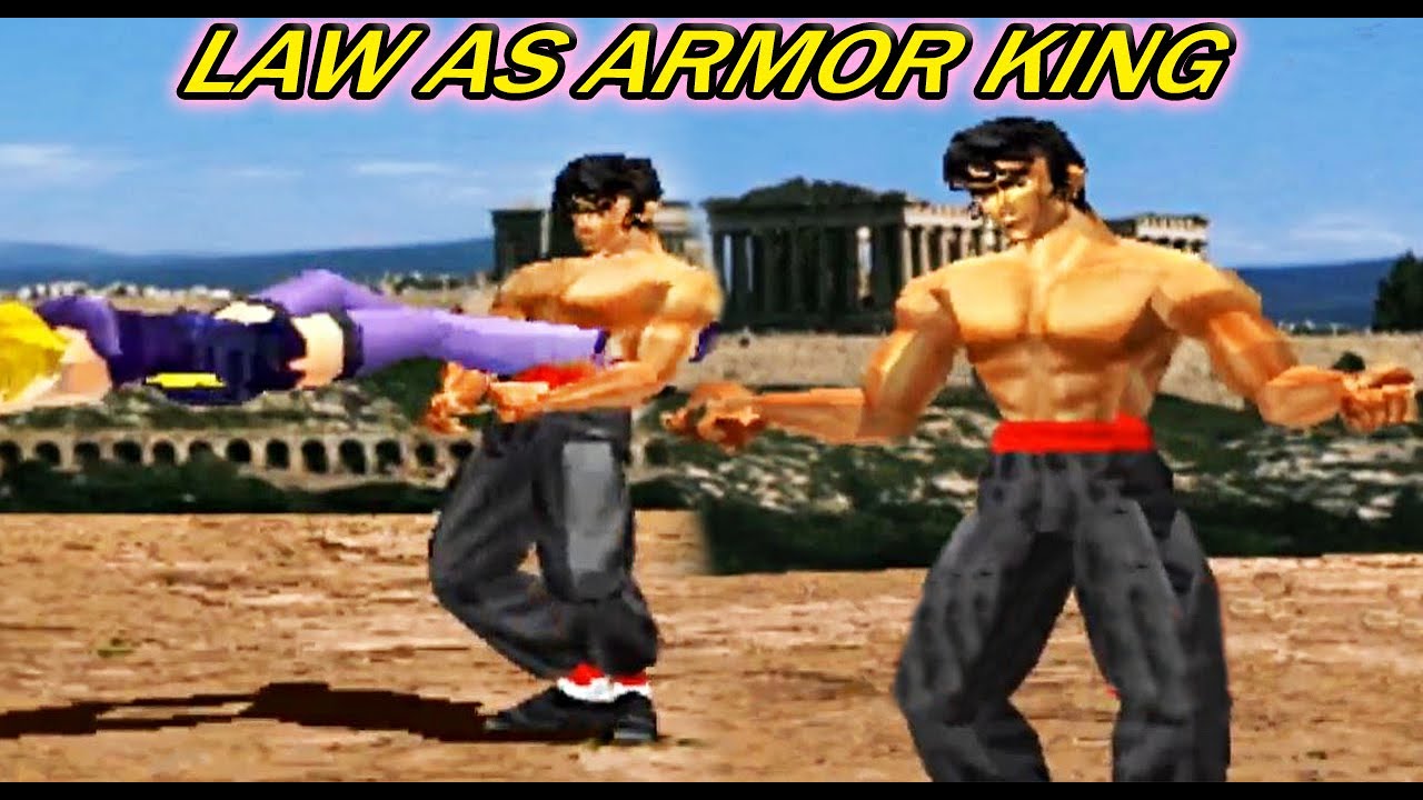 [TAS] Law With Armor King's Moves Gameplay - Tekken 2 (Arcade Version) (Requested)