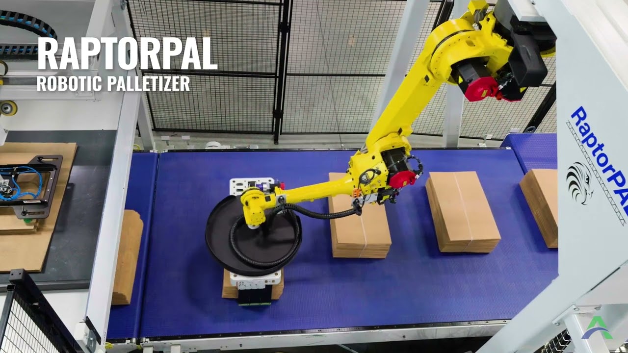 RaptorPAL Robotic Palletizer - Alliance Machine Systems International