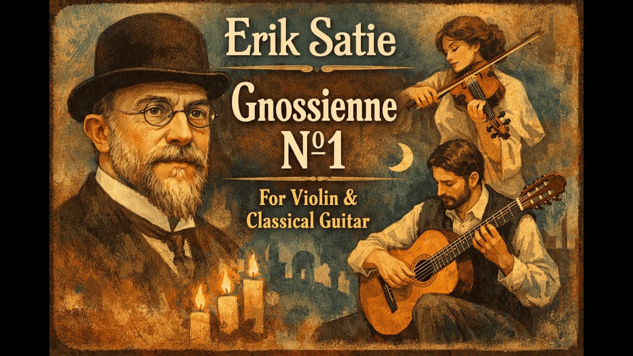 Erik Satie - Gnossienne Nº1. For Violin and Classical Guitar.