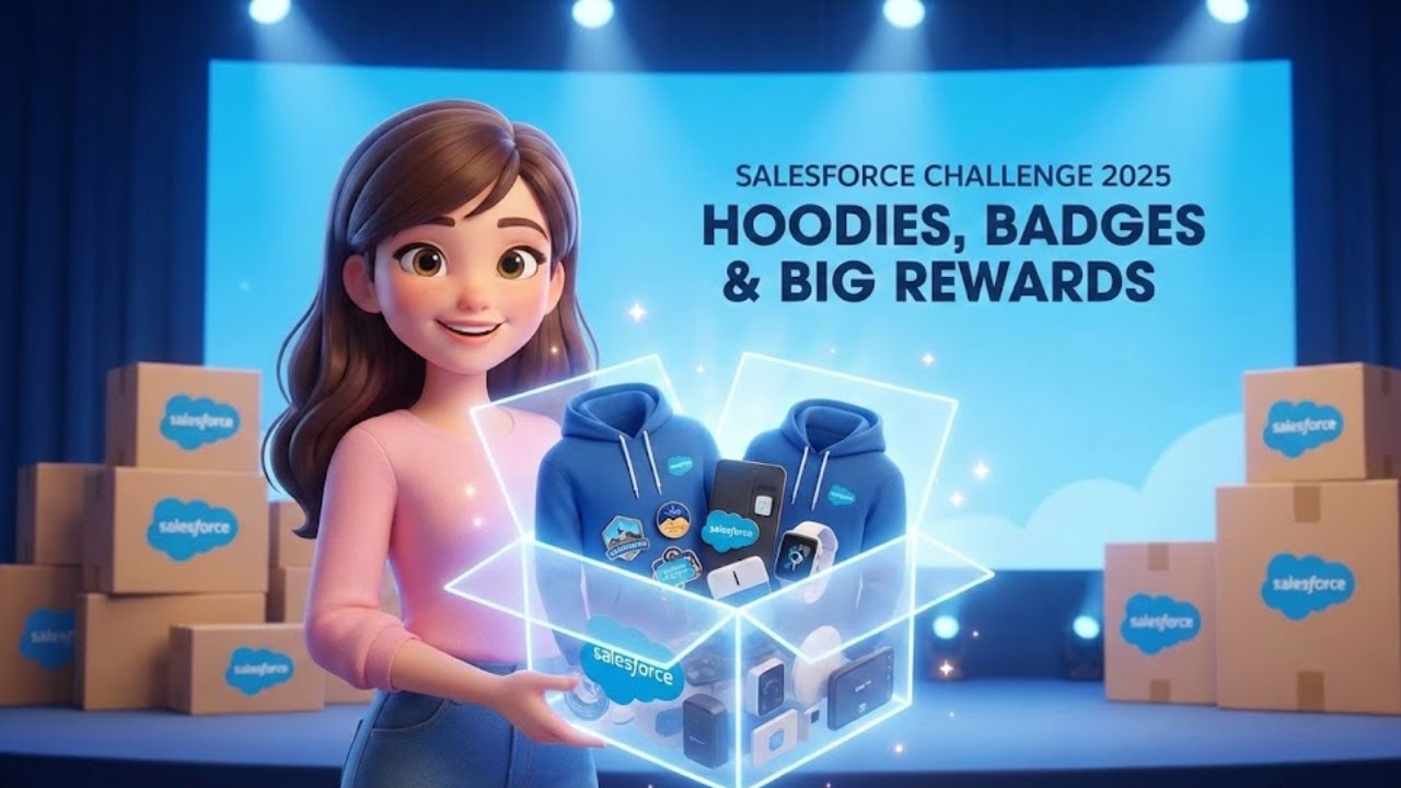 Salesforce Challenge 2025 | Толстовки, значки и большие награды. Спешите зарегистрироваться! #sal...
