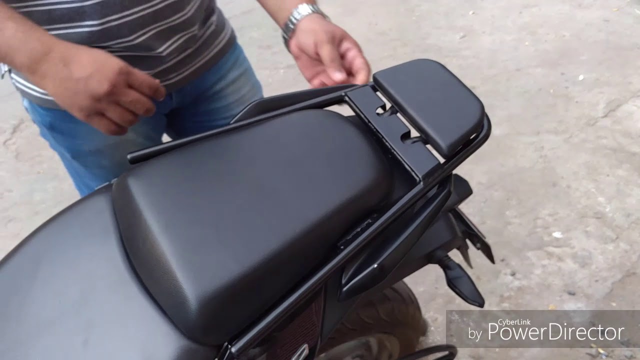 Dominar 400-4 step adjustable Pillion Backrest, Comfort & confident for pillion rider.(customised)