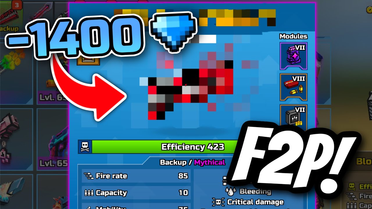 САМОЕ ДОРОГОЕ оружие, которое я КОГДА-ЛИБО купил! Стоило ли оно того? - Pixel Gun F2P EP 12