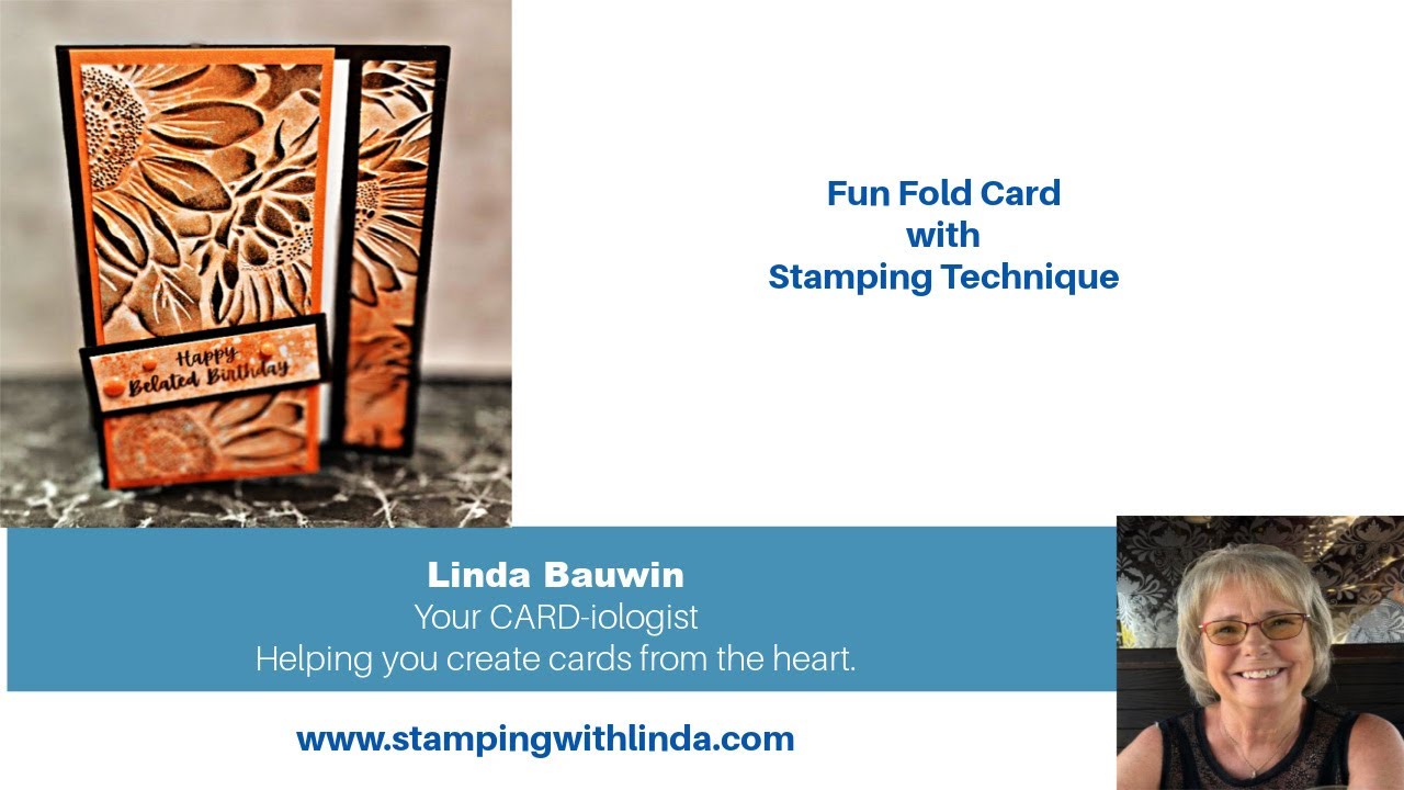 Fun Fold Card With Stamping Technique