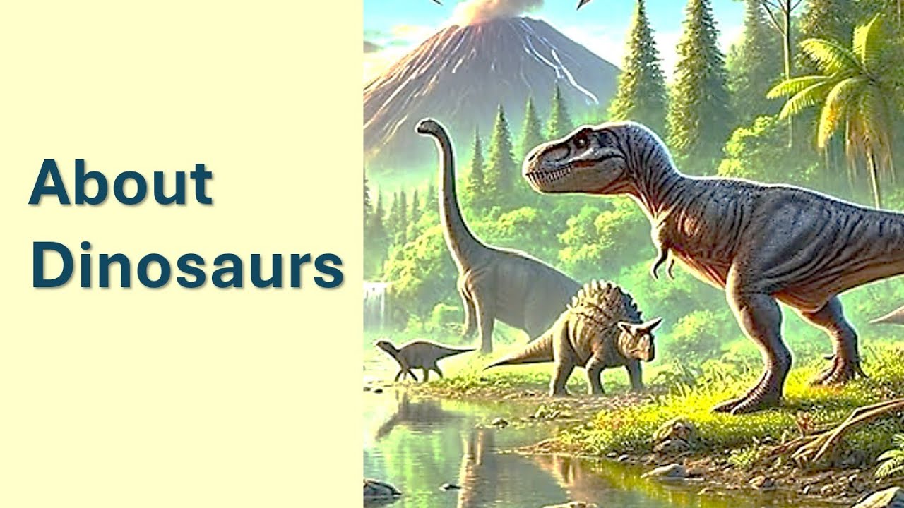 Let’s Learn ABOUT DINOSAURS photo story book read aloud narrated audiobook science animals reptiles