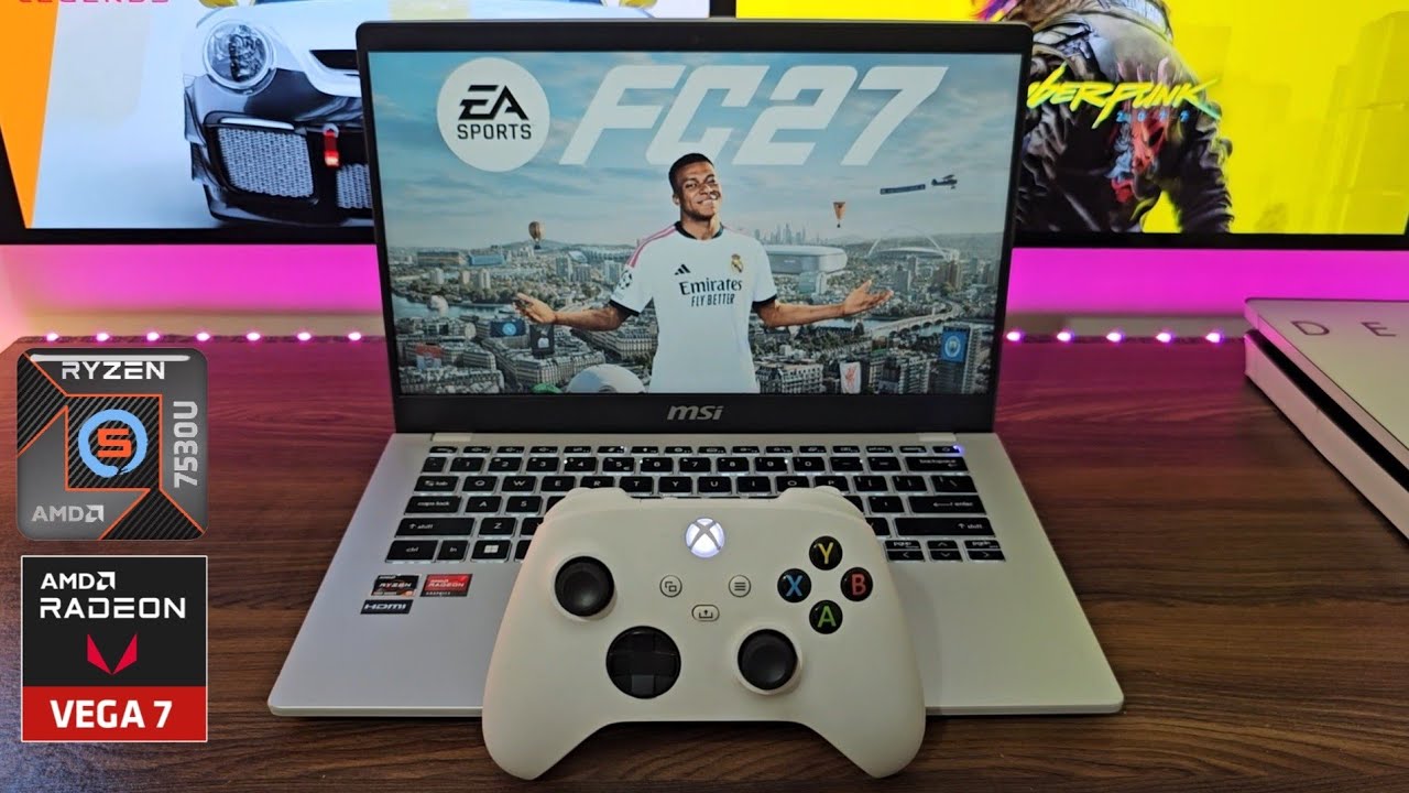 EA FC27 Laptop Gameplay Test (Ryzen 5 7530U + iGPU)