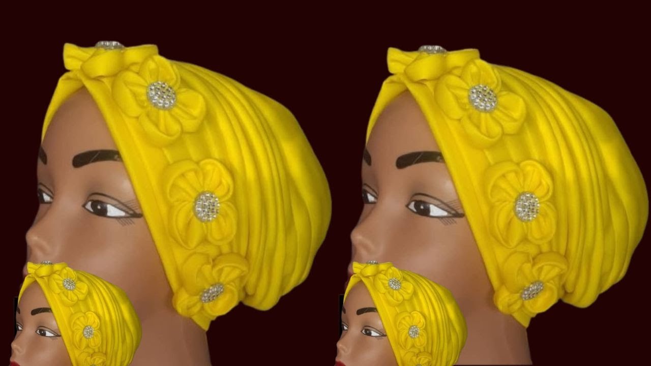full course on how to make a Turban Cap with Rose flower