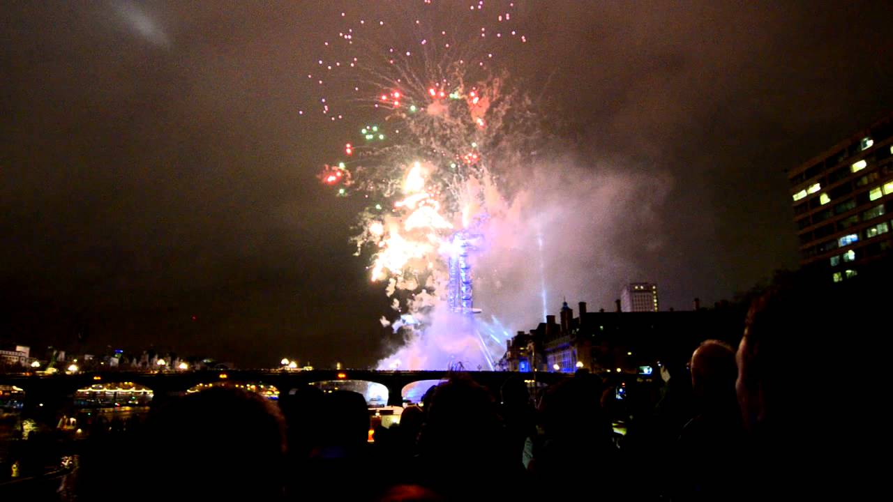 London 2012 new year fireworks