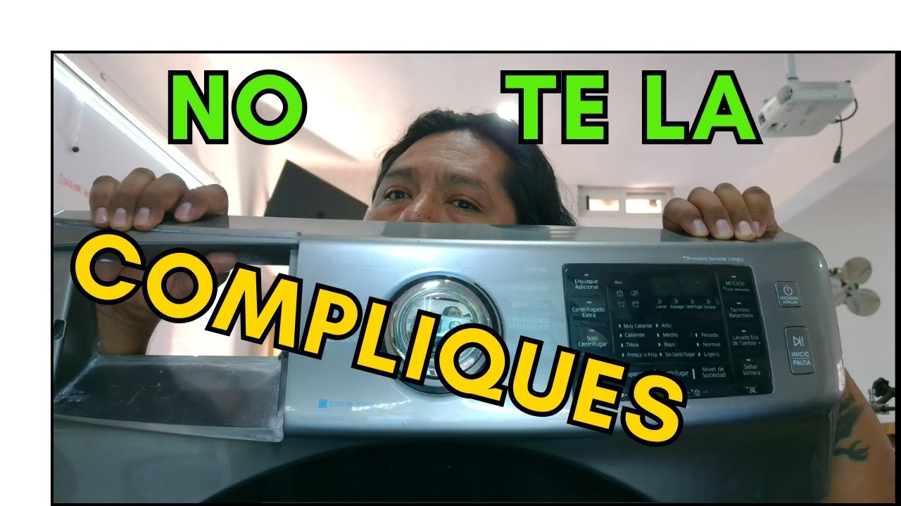Como reparar lavadora Samsung Inverter, no prende