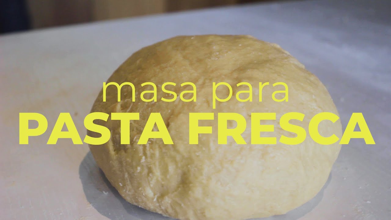 Receta de Masa de PASTA FRESCA - Chef Andr&eacute;s Rueda