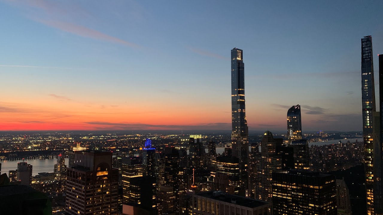 The Top Of The Rock At Sunset And Night😍 Rockefeller Center