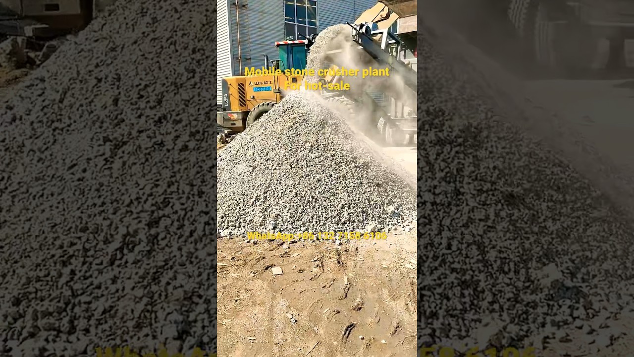 Low investment 20-50tons/hour mobile heavy hammer crusher, granite aggregate stone crushing plant