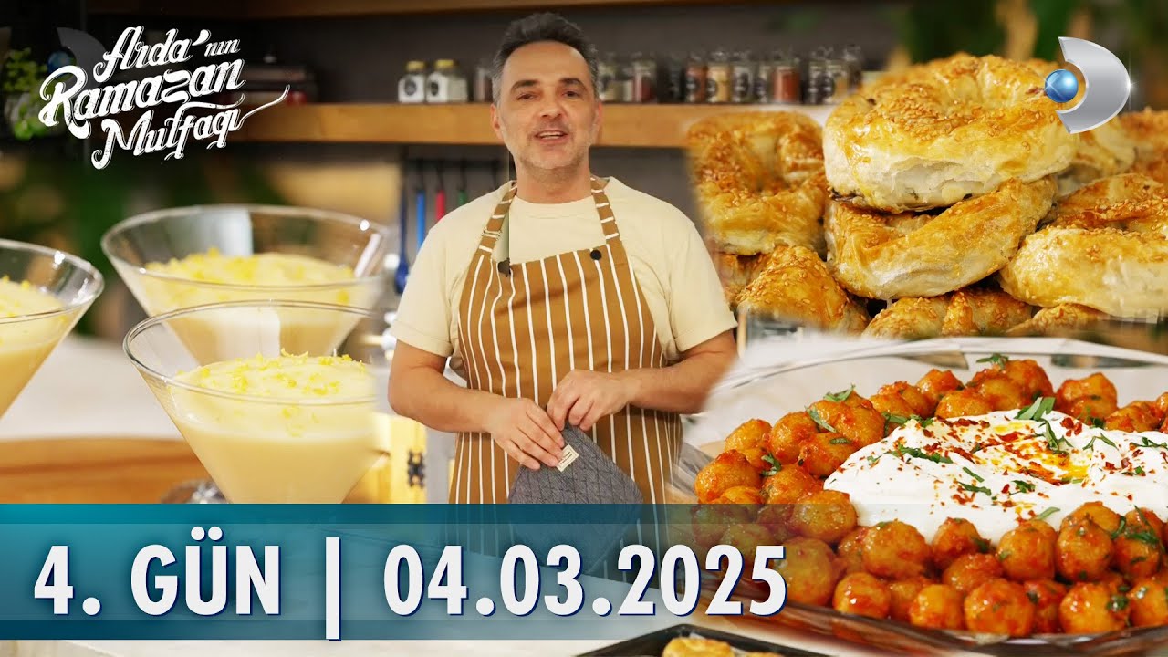 Arda'nın Ramazan Mutfağı | 4. Gün | Yoğurtlu Bulgur Köftesi, Ispanaklı Gül Böreği, Limonlu Muhallebi