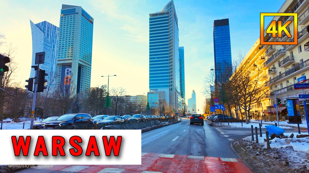 Magical Winter in Warsaw ❄️ Snowy City Stroll in Poland’s Capital | 4K HDR
