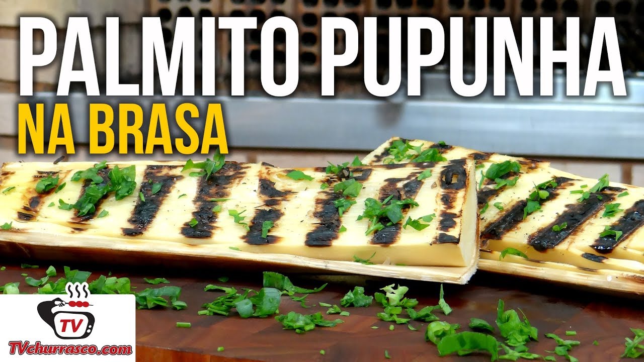 Como Preparar Palmito Pupunha na Brasa (Palmito na Churrasqueira) - Tv Churrasco