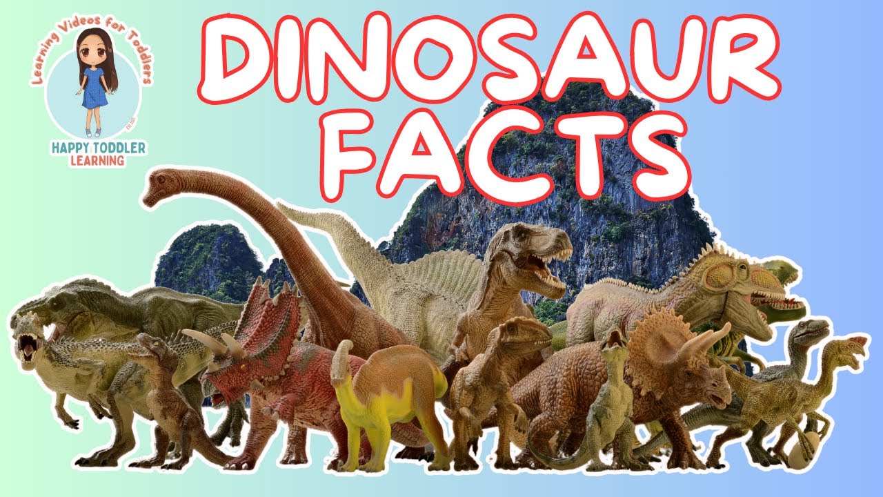 DINOSAURS FOR KIDS | Dinosaur Name | Dinosaur Facts for Kids and Toddlers | English Vocabulary