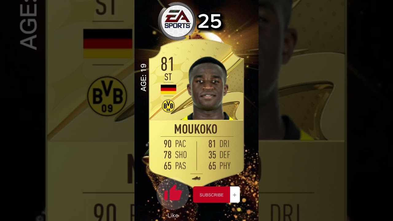 DORTMUND&rsquo;s Wonderkid Youssoufa Moukoko&rsquo;s FUTURE Prediction in FIFA 🔥🔥🔥