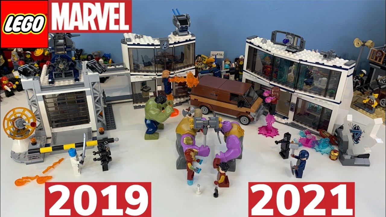 LEGO Marvel 76131 & 76192 Avengers Compound Set Comparison